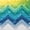 Teal Lime White, variant on Castle Fairy Abstract Gradient Triangle Twin Quilt Set 2 Pieces,Ombre Geometric Grid Twin Coverlet Set,Yellow Teal Navy,1 Bedspread and 1 Pillowcase