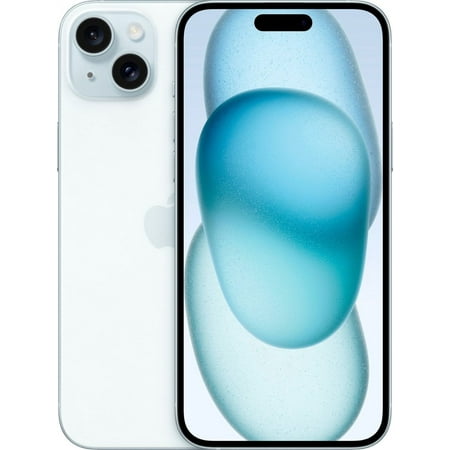 Restored Apple iPhone 15 Plus 128GB - Straight Talk/Tracfone - Blue MTXV3LL/A Refurbished Like New