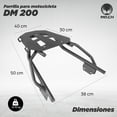 thumbnail image 2 of Parrilla para moto Mach DM 200 Negro Acero Trasera 100 Kg, 2 of 4