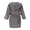 thumbnail image 3 of Boys Girls Bathrobes,Kids Hooded Robes Plush Pajamas Sleepwear,Grey,XL, 3 of 3