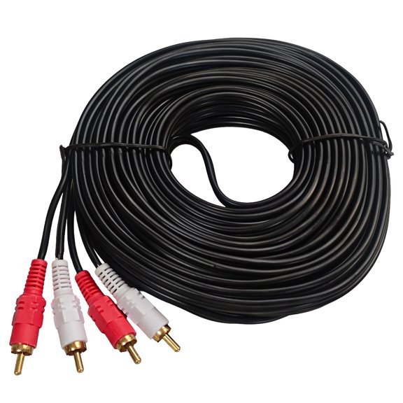 Cable de Audio Estéreo RCA Macho a RCA Macho 15m