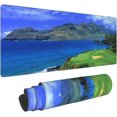 thumbnail image 2 of Scenic Hawaii Golf Tropical \u200bPrint Mouse Pad 12"x31.5", Non-Slip Rubber Base Stitched Edges Gaming Mouse-Pads for Gamer,Offices,Home,Laptop,Computer and Pc, 2 of 6