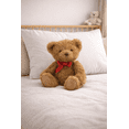 thumbnail image 2 of Pax Toys Peluche Oso de Felpa Café con Moño Rojo 30 cm – Suave y Abrazable – Regalo Ideal para Niños y Adultos, 2 of 4