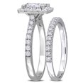 thumbnail image 3 of Created Forever Women's 2 1/3 CT Lab Created Diamond 14K White Gold Bridal Ring Set (G-H, VS1-VS2), 3 of 7