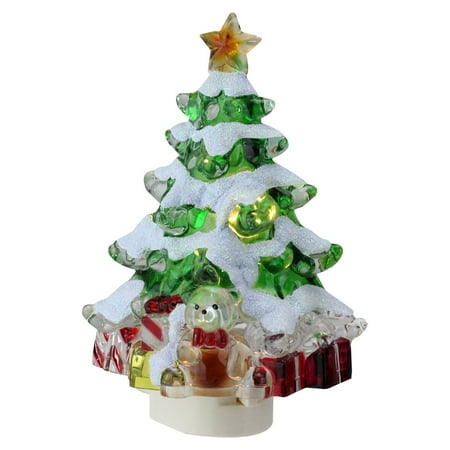 Christmas Tree Night Roman Snowy Christmas Tree with Presents Decorative Christmas Night Light ()