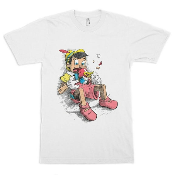 Pinocchio and Woody Woodpecker Funny T-Shirt Unisex