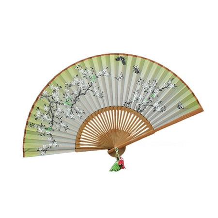 

Marsmo Chinese Vintage Style Handheld Fan Folding Hand Fan Vintage Handheld Folding Fan for Party Wedding Dancing Decoration Small Folding Hand Fan Foldable