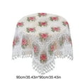 thumbnail image 3 of Kumdkd Round Table Cover - Air Conditioner Cover Towel, Small Tablecloth, 35.43x35.43in, Breathable Fabric, Easy Clean, Versatile for Any Room, 3 of 6