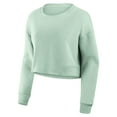 thumbnail image 2 of Women's Fanatics Mint Detroit Lions Studio Tri-Blend Cropped Pullover Sweatshirt, 2 of 5