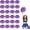 Black+Purple, variant on 24 Pack Cheerleading pom poms,Handheld Cheer pom poms, Sports Cheer Plastic Pom Poms Cheerleading for Sports Team Spirit Cheering (Black+Green)