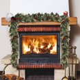 thumbnail image 5 of 6ft Artificial Christmas Garland with Red Berries, Faux Greenery Garland for Holiday Decor, Indoor Outdoor Use on Fireplace, Mantle, Stairs, Festive Season Decoration, 5 of 7