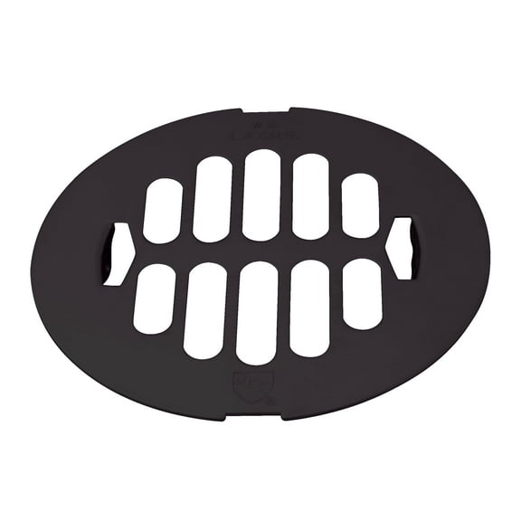 Westbrass D3198-12 4-1/4" OD Brass Snap-in Shower Drain Cover, Oil Rubbed Bronze