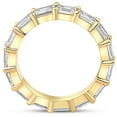 thumbnail image 4 of Pompeii 5Ct Emerald Moissanite Eternity Ring in 14k Yellow Gold (,), 4 of 4