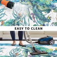 thumbnail image 5 of Ocean Turtle Outdoor Rug for Patio/Deck/Porch, Non-Slip Large Area Rug 4 x 6 Ft, Coastal Animals Seaweed Fish Coral Marine Life Indoor Outdoor Rugs Washable Area Rugs, Camping Rug Carpet Runner, 5 of 8
