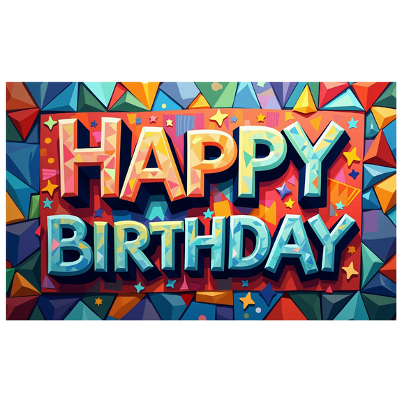 LUUFILx Happy Birthday Banner Backdrop Colorful Balloon Decor Birthday Party Supplies Background and Decorations for Photography Props Celebrations Events