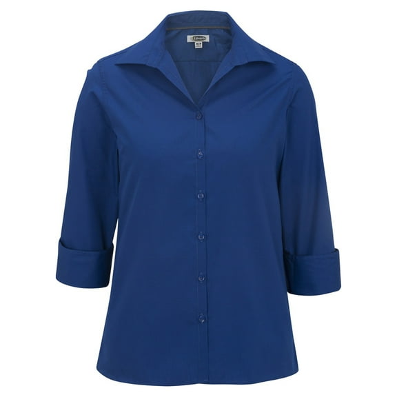 Edwards Garment Women's 3/4 Sleeve Poplin Blouse, Style 5040