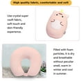 thumbnail image 5 of Kids Travel Pillow, 2-in-1 Deformable Kids Neck Pillow for Traveling, Soft U-Shaped Pillow with Adorable Animal Design, Comfy Sleep and Play, Ideal for Airplanes and Cars, 5 of 6