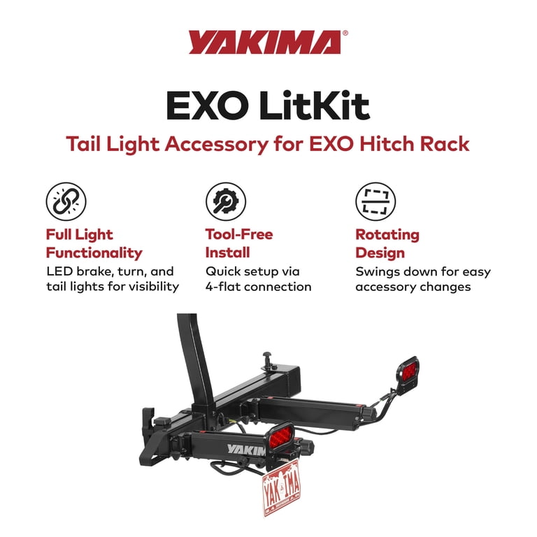 Yakima EXO LitKit with Tail Lights Accessory for EXO Hitch Rack