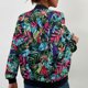 thumbnail image 3 of Chaquetas Con Cremallera De Manga Larga Hojas Estampadas Mujeres Abrigo Outwear Para Otoño E Invierno Colorido S, 3 of 5