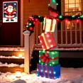 thumbnail image 4 of Gymax 4 PCS Christmas Lighted Gift Boxes w/Colorful Bows 52 Warm White LED Lights Multicolor, 4 of 9