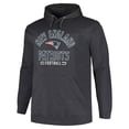 thumbnail image 2 of Men's Fanatics Heather Charcoal New England Patriots Big & Tall Pullover Hoodie, 2 of 3