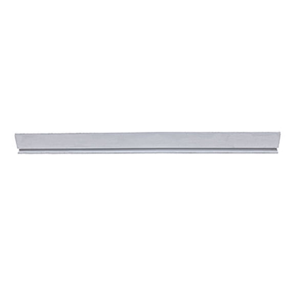 riel inferior de aluminio plateado