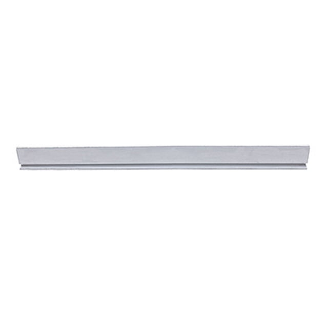riel inferior de aluminio plateado