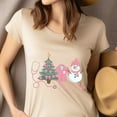 thumbnail image 4 of Cute Holiday Nurse Graphic Tee for Women and Healthcare Workers, Dark Heather, Size L, 4 of 6