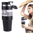 thumbnail image 1 of Con Aislamiento Térmico Al Frasco 30oz Asa para Mujeres Y Hombres, 1 of 9