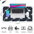 thumbnail image 5 of Long Mouse Pads for Desk,Dark Blue Dinosaurs Silhouette Pattern Desk Mats on Top Of Desks, Desk Mouse Pad Extra Large with 3mm Non-Slip Base and Stitched Edge for Gaming,Office,Work,Home 31.5"x15.7", 5 of 6