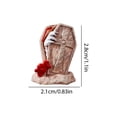 thumbnail image 2 of Spooky Halloween Decor 1 Inch Small Resin Figurine, Spooky Graveyard Ghost Hand Tombstone Statue for Home Indoor Desk Mantel Party Display, 1 Pack, 2 of 2