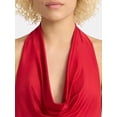 thumbnail image 4 of No Boundaries Cowl Neck Halter Top, Women's, 4 of 5