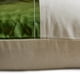 thumbnail image 2 of Fundas de almohada decorativas HomeCentric de 45 x 45 cm (18 x 18 pulgadas), color verde, con patchwork de cuero sintético y lino para sofá, diseño moderno con estampado liso - Better Half Green, 2 of 3