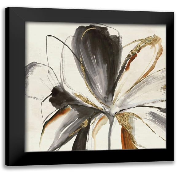 Jensen, Asia 12x12 Black Modern Framed Museum Art Print Titled - Grey Glory I