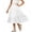 White, variant on OGLCCG Girls Long Skirts Casual Asymmetrical Tiered Ruffle Hem Swing Skirts High Waist Holiday Boho Fancy Maxi Skirt 4-15 Years