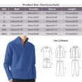 thumbnail image 3 of Toimothcn Men's Sweater Casual Simple Bottom Sweater Solid Color Warm Wool Knit Half Zipper Up Long Sleeve Sweater Comfy Men's Clothes, 3 of 4