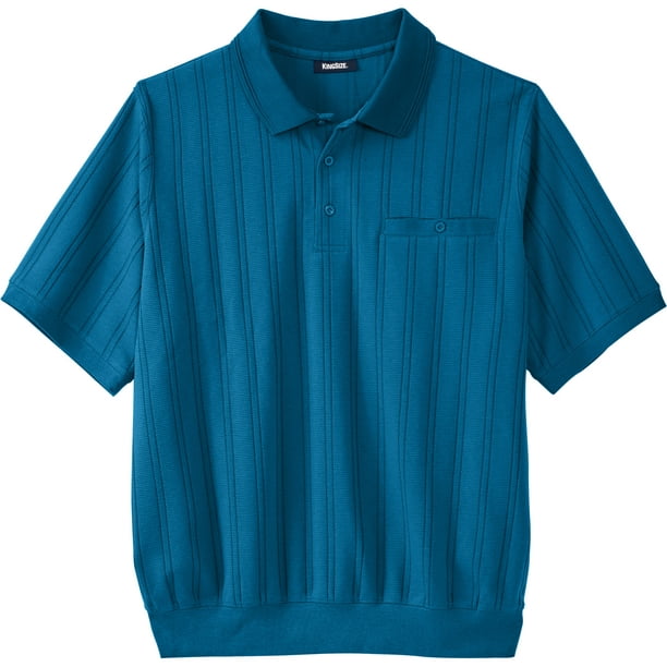 Kingsize Men's Big & Tall Banded Bottom Polo Shirt - Walmart.com