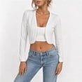thumbnail image 2 of Diufon Womens Cardigan Lightweight Long Sleeve Open Front Cardigans Cropped Shrug Cardigans for Dresses Vacation, 2 of 8