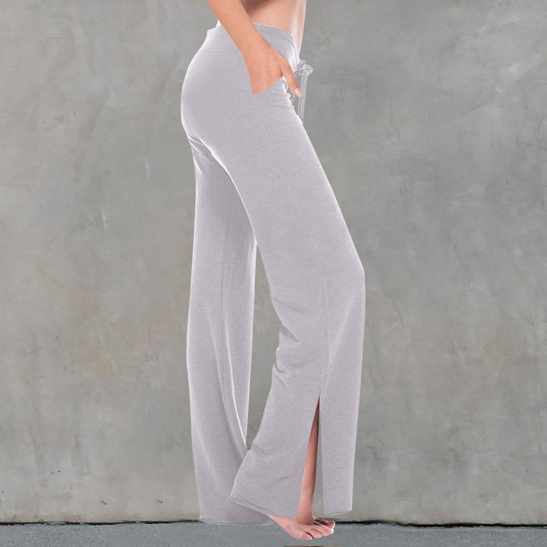 WMTBSRSW Wide Leg Yoga Pants for Women Plus Size Palazzo Trousers