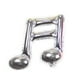 thumbnail image 4 of Globos de papel de helio con doble nota musical Yuyangstore Decoración Plata, 4 of 8