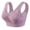 Purple, variant on Bras for Older Women V-Neck Strappy Sports Bra No Underwire Support Smooth Bralettes Purple, Size XXXL