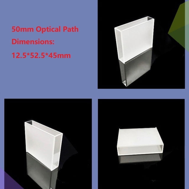 Glass Cuvette Liquid Sample Cell Light Path 5mm-50mm Absorption Cells 3.5ml Use For Spectrophotometer Frit Sintering Technology