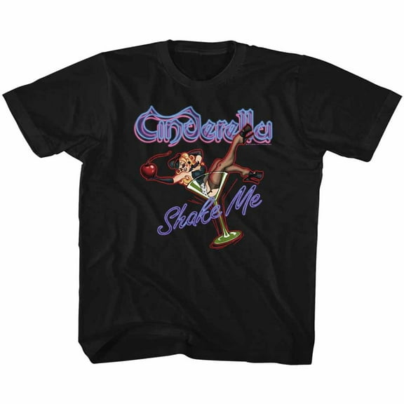 Cinderella Shake Me Black Children's T-Shirt