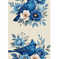 thumbnail image 4 of Blue Bird Floral Design Banner Background Backdrop Party Decorations Photography Props Garden Party Spring Celebration Home Decor, 4 of 8