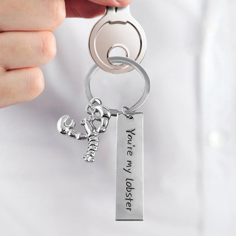 TV Show Friends Keychain You/'re My Lobster Letters Logo Key Ring Holder for Gift