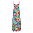 thumbnail image 4 of Puntoco Vestidos Mujer Verano Mujer Verano Sin Mangas Bohemio V-Cuello Ocio Vestido De Vacaciones, 4 of 5