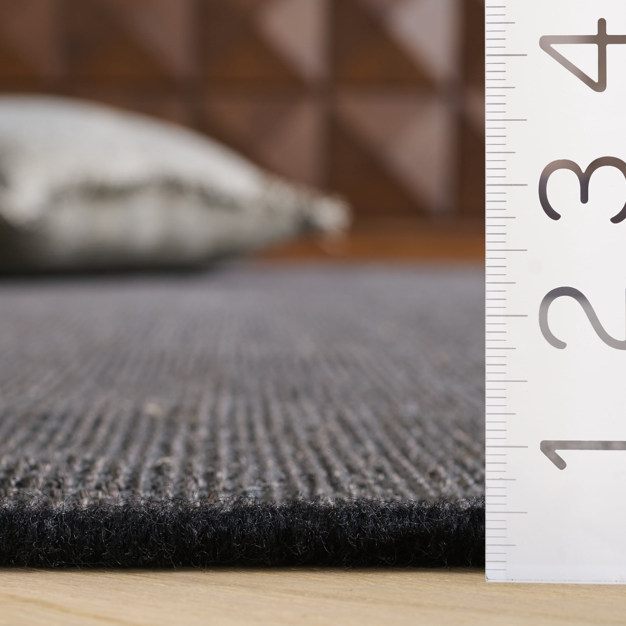 Safavieh Natural Fiber Callista Solid Area Rug, Charcoal, 9' x 12'