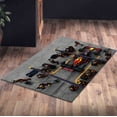 thumbnail image 6 of Car Racing Rugs, Area Rugs, Car Racing Rugs, Garage Rugs, Boy Room Rug, Printed Rug, Printed Rug, Entryway Rug, Large Rug, 3.3'x9.2' - 100x280 cm, 6 of 8