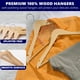 thumbnail image 4 of Amber Home Paquete de 30 perchas de madera, perchas para trajes de madera natural con barra antideslizante para pantalones, perchas para camisas, chaquetas, vestidos, pantalones (natural, 30), 4 of 5