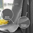 thumbnail image 5 of Deconovo Blackout Curtains, Silver Wave Line Print, Dark Gray, 66W x 84L Inch, Thermal Insulated, Privacy Drapes for Bedroom, 2 Panels, 5 of 7